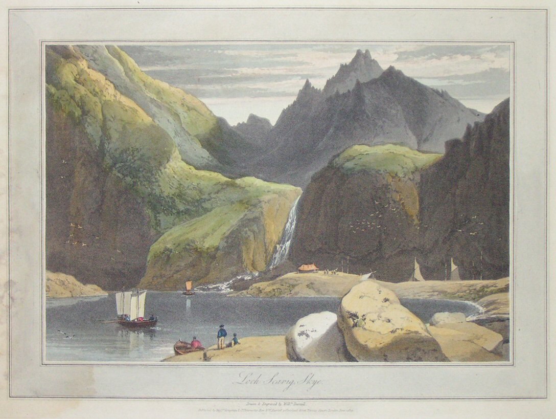 Aquatint - Loch Scavig, Skye - Daniell